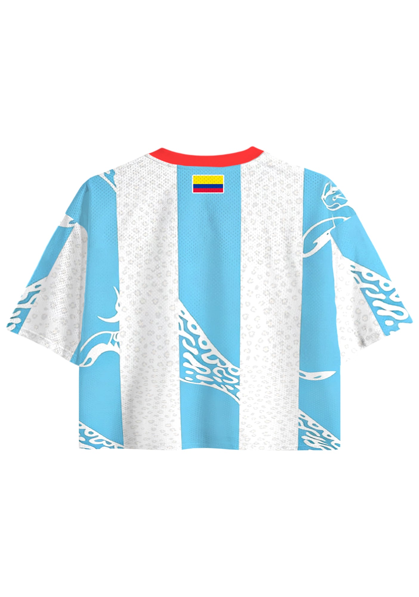 Colombia Leopard Striped Cropped Jersey Shirt
