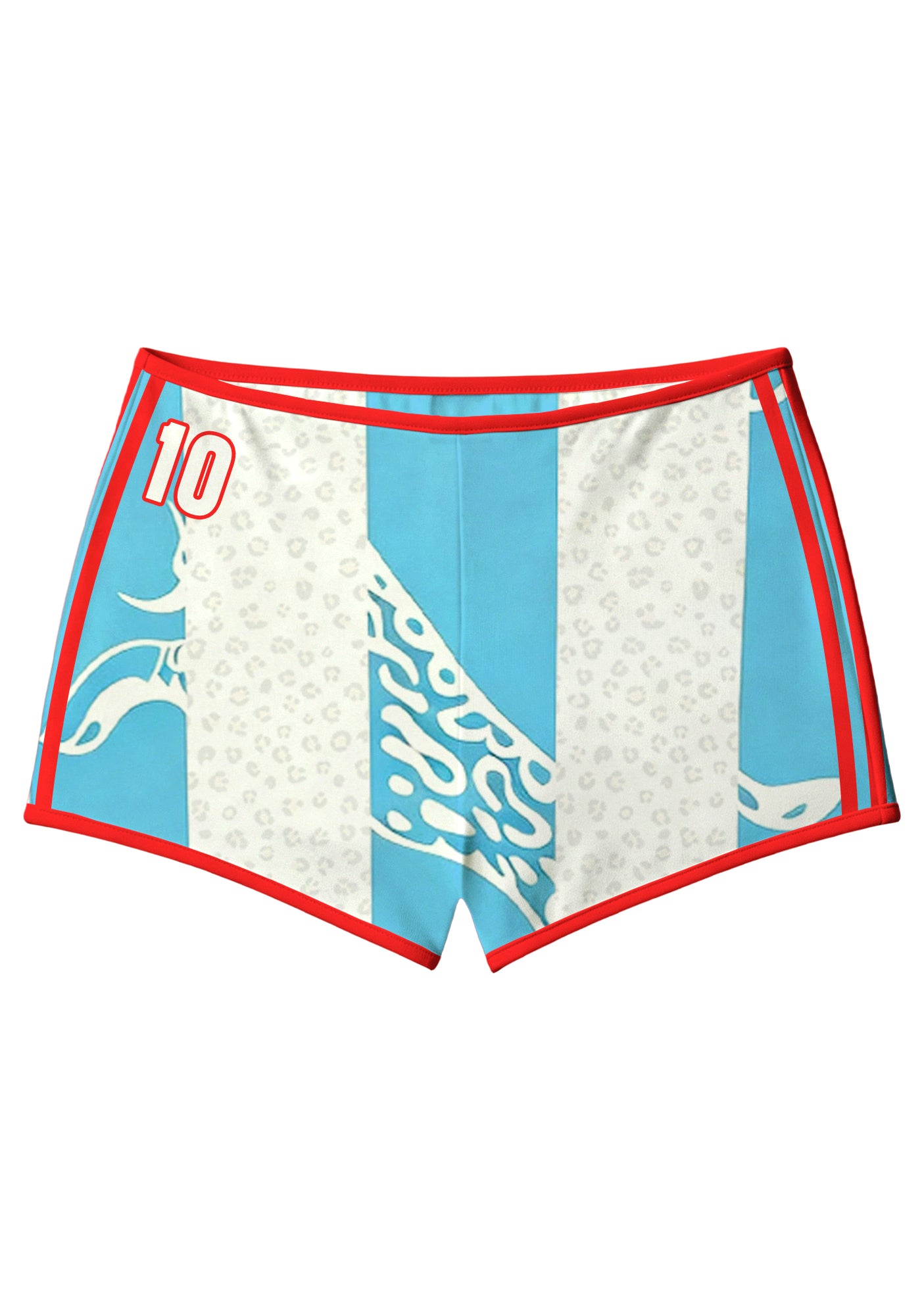 Colombia Leopard Striped Booty Shorts Main image