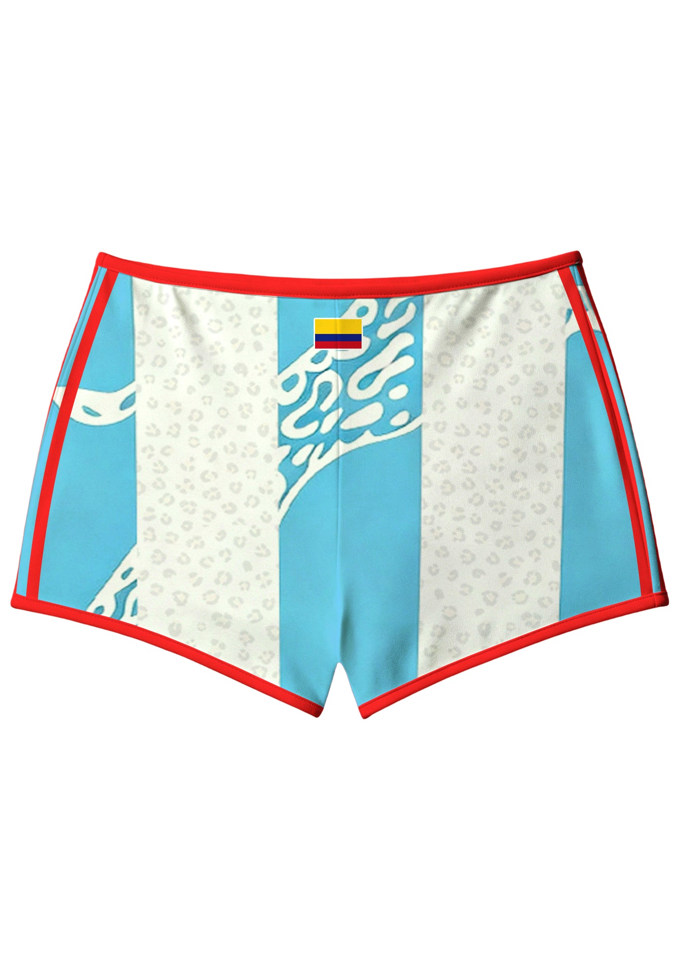 Colombia Leopard Striped Booty Shorts Secondary image