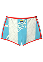 Colombia Leopard Striped Booty Shorts