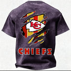 Kansas City Chiefs Printed Unisex 100% Pure Cotton Washed T-Shirt