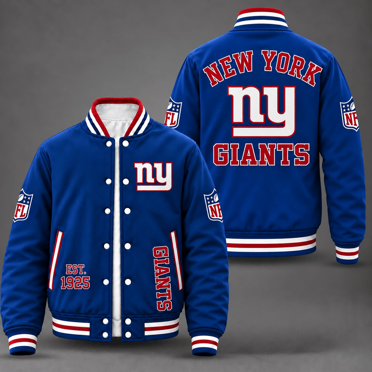 New York Giants Royal Blue Varsity Jacket