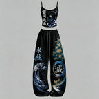 Demon Slayer Top & Elasticated Trousers Two-Piece Set
