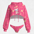 Pokémon Women's Cropped Hoodie & Thong Sets