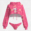 Pokémon Women's Cropped Hoodie & Thong Sets