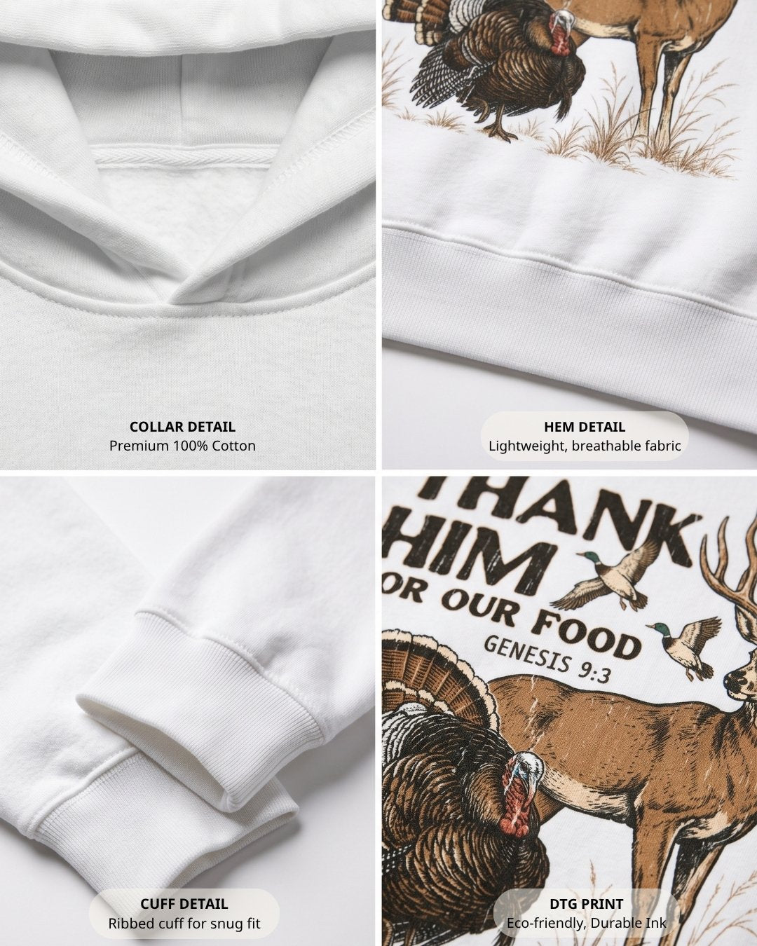 Let Us Thank Him For Our Food HOODIE