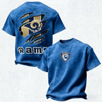 Los Angeles Rams Printed Unisex 100% Pure Cotton Washed T-Shirt
