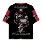 Atlanta Falcons Floral Skull Graphic Jersey Shirts