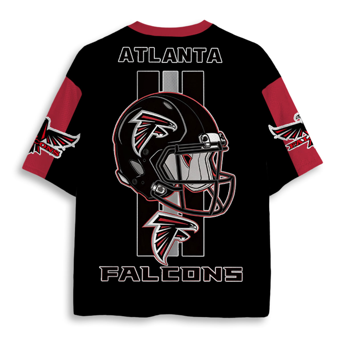 Atlanta Falcons Floral Skull Graphic Jersey Shirts