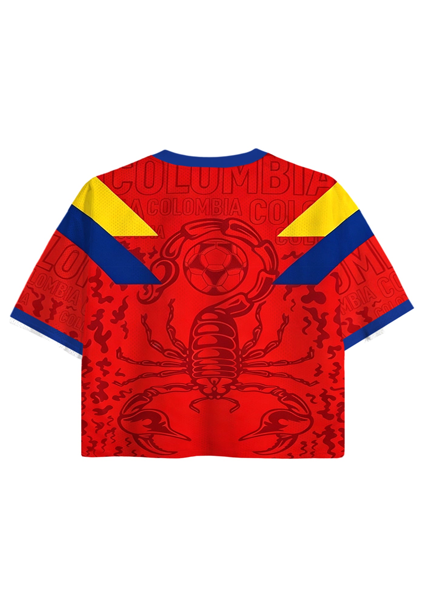 Carlos Valderrama El Pibe Colombia Cropped Jersey Shirt Secondary image