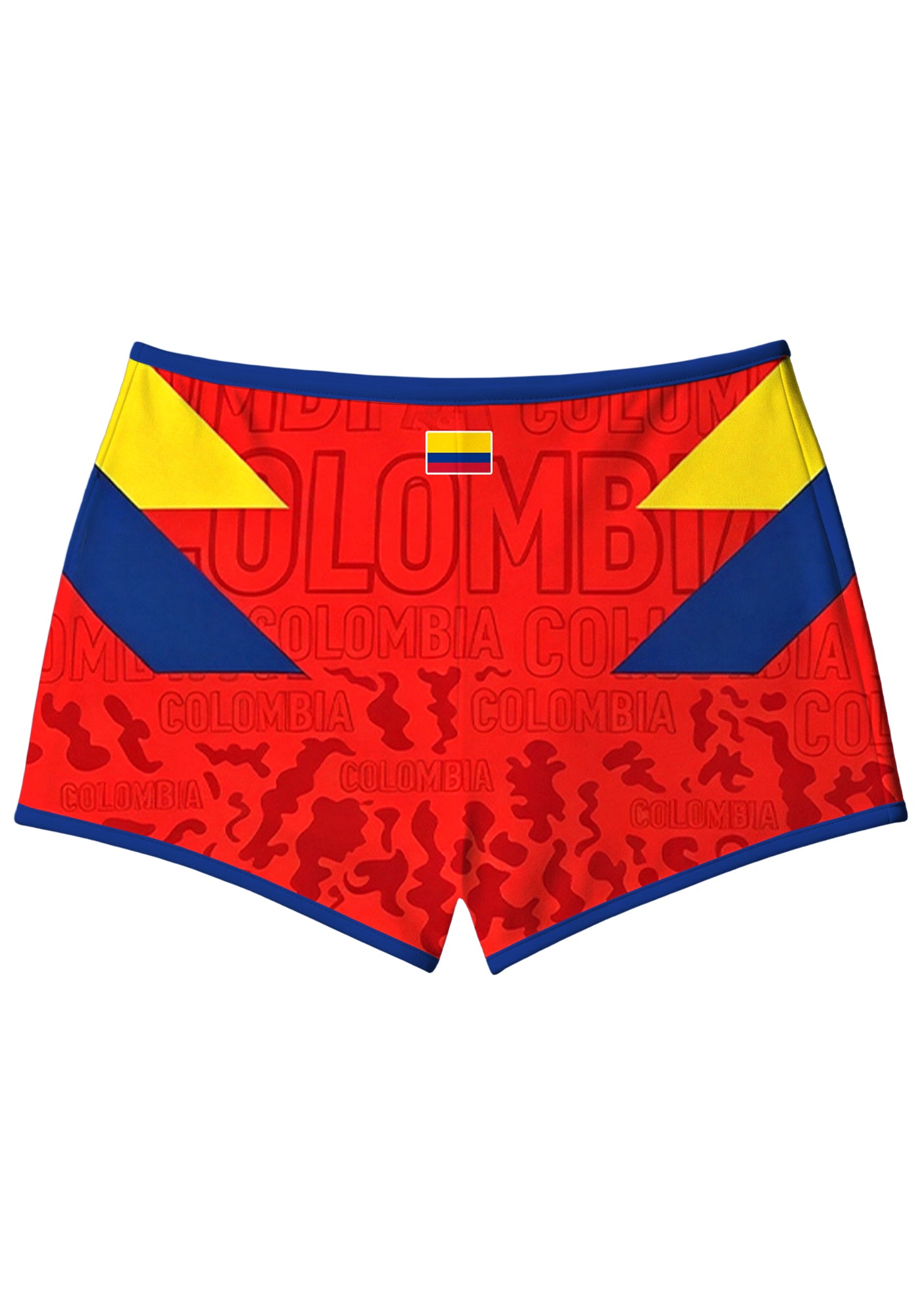 Carlos Valderrama El Pibe Colombia Booty Shorts Secondary image