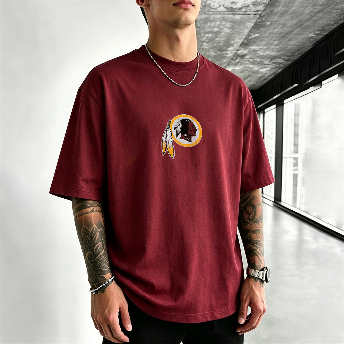 Washington Commanders Vintage Map Printed T-Shirt Secondary image