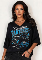 Women Carolina Panthers Long Sleeve Game Day Shirt