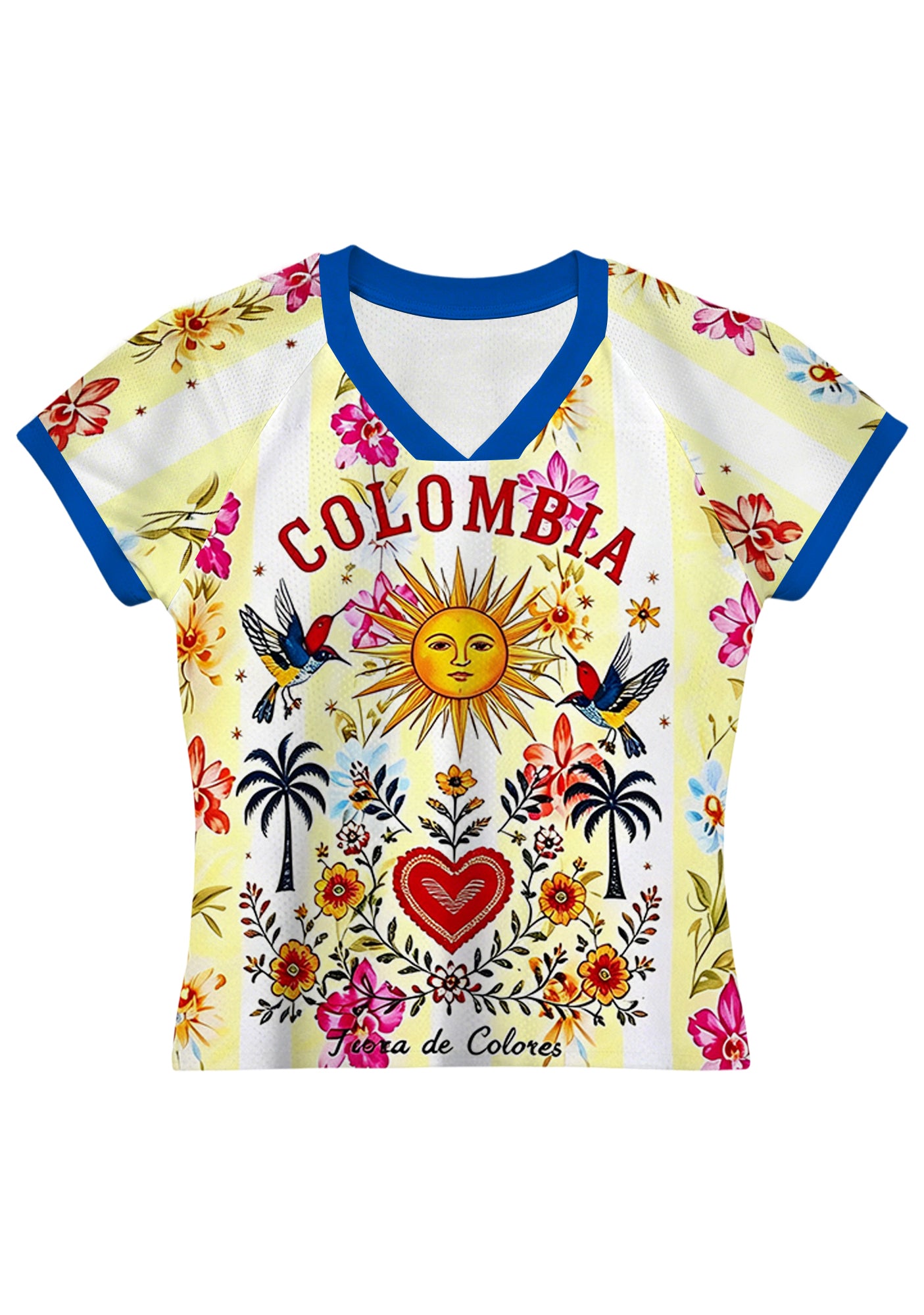 Colombia Tropical Folk Art Baby Tee Secondary image