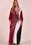 Women's Arizona Cardinals Floral V-Neck Kaftan Maxi Dress