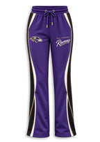 Women's Baltimore Ravens Crewneck Sweatshirt & Flared Pants 2 Piece Set