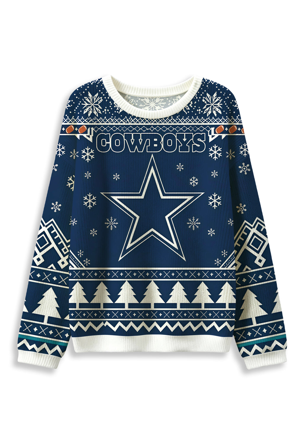 Dallas Cowboys Sugar Skull Ugly Christmas Football Fan Sweatshirt