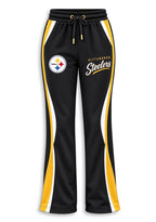 Women's Pittsburgh Steelers Crewneck Sweatshirt & Flared Pants 2 Piece Set
