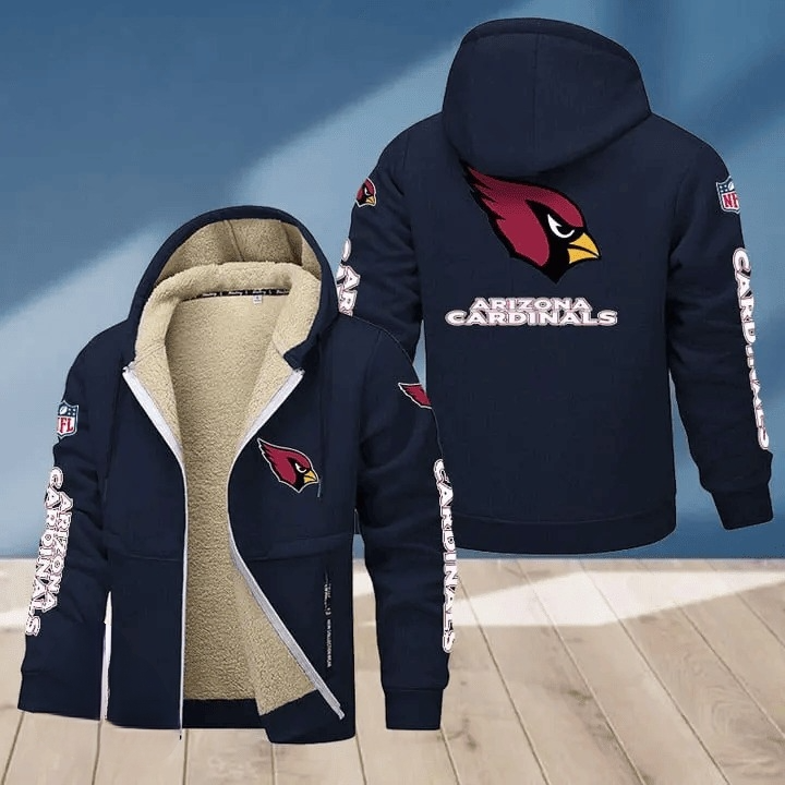 Arizona Cardinals Multicolor Thick Zip-Up Hoodie