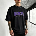 Baltimore Ravens Vintage Diamond Frame Printed T-Shirt
