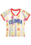 Vintage Floral Orchid Colombia Print Baby Tee
