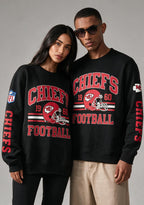 Retro Kansas City Chiefs 1960 Football Graphic Crewneck Sweatshirt