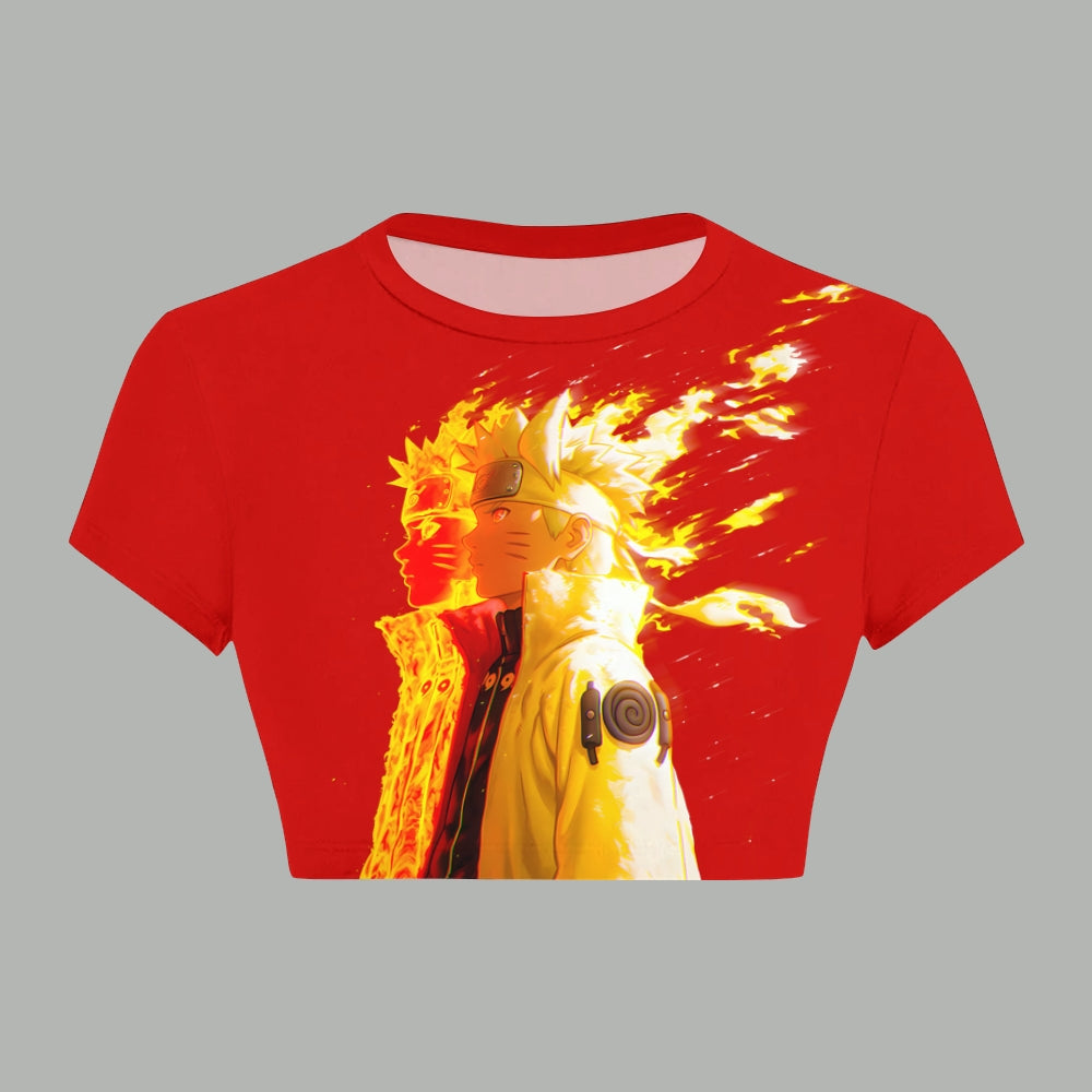 NARUTO Women T-Shirt  & Elasticated Trousers Two-Piece Set