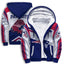 New England Patriots Fleece Lined Zip Up Football Fan Winter Hooded Jacket