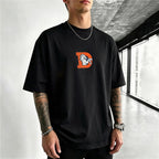 Denver Broncos Torn Scratch Style Horse Printed T-Shirt