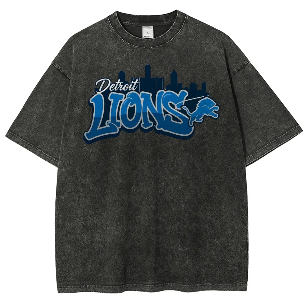Detroit Lions Unisex Vintage Washed T-shirt