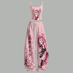 Top & Elasticated Trousers Two-Piece Set 2605009783