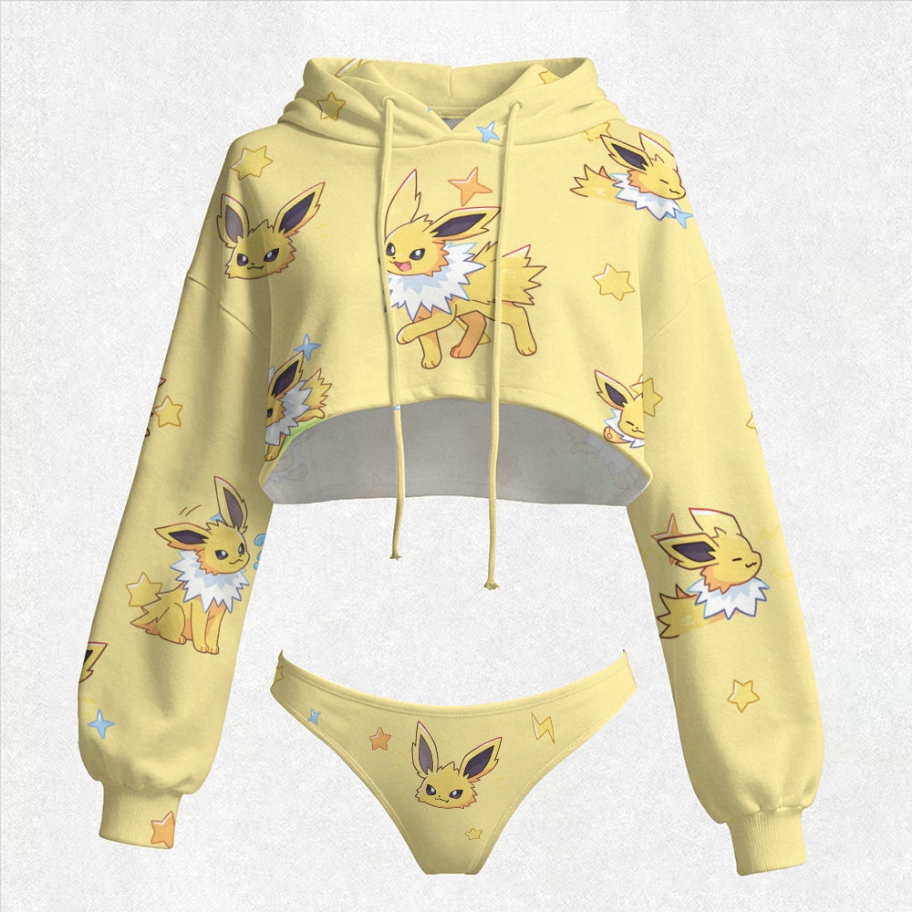 "Pokémon" Women's Hooded Thicken Suit Set