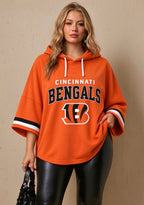 Women’s Cincinnati Bengals 3/4 Dolman Sleeve Hoodie