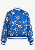 Women Detroit Lions Floral Print Zip Up Jacket Custom Name For Fan