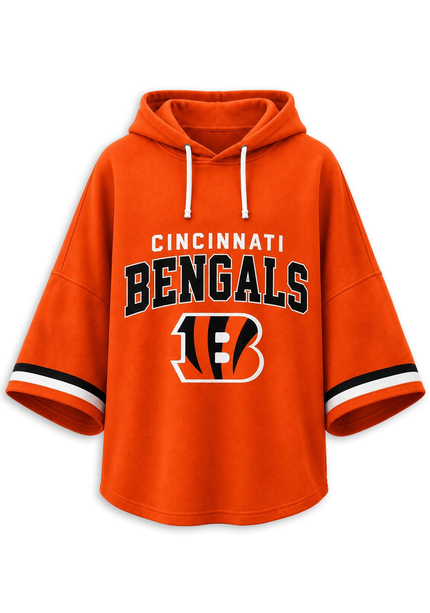 Women’s Cincinnati Bengals 3/4 Dolman Sleeve Hoodie Secondary image