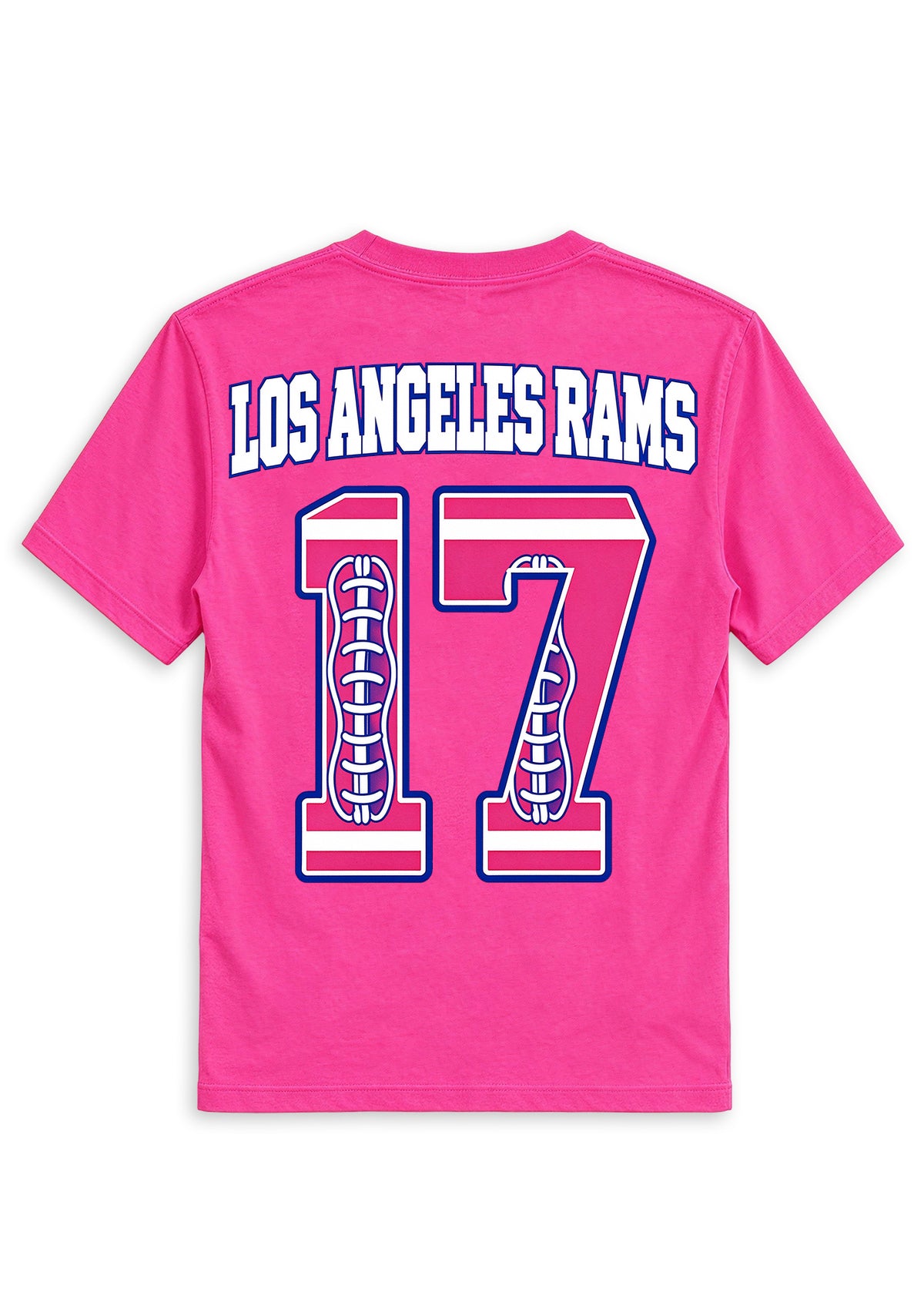 Los Angeles Rams Pink Out Tackle Breast Cancer Awareness V-Neck T-Shirt