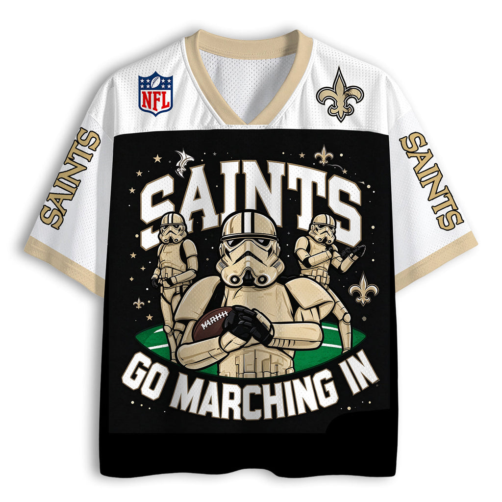 New Orleans Saints Star Wars Graphic Jersey Shirt