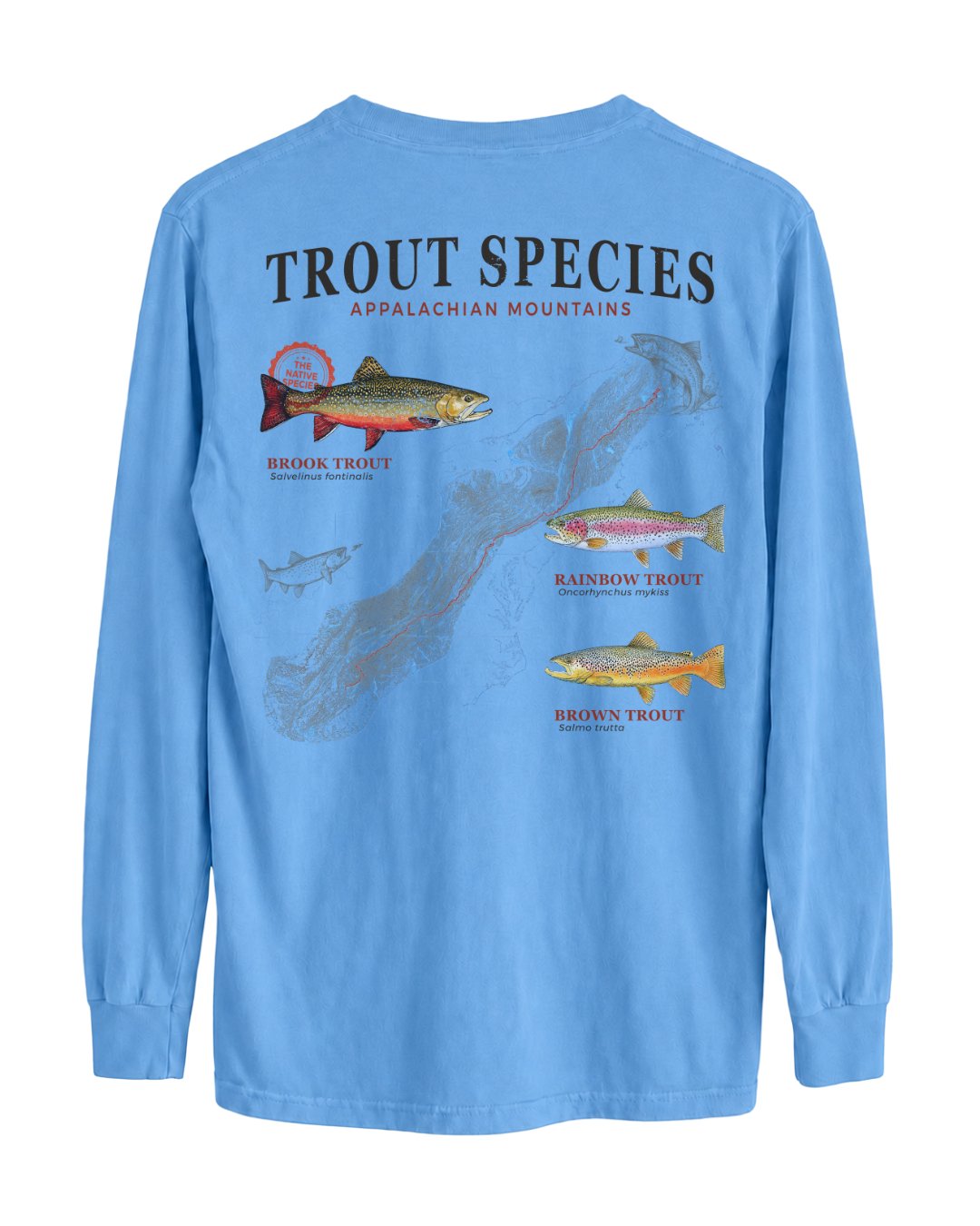 Trout Species Of The Appalachian Mountains Long-sleeve Main image