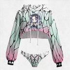 "Demon Slayer" Women's Hooded Thicken Suit Set