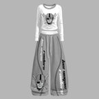 Las Vegas Raiders Long-Sleeved Double-Layer Stretch Pants Set | NFL