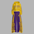Minnesota Vikings Zip-up hooded jacket and elastic-waist pants set