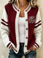 Women's Football Fans Printed Knitted Cardigan Top