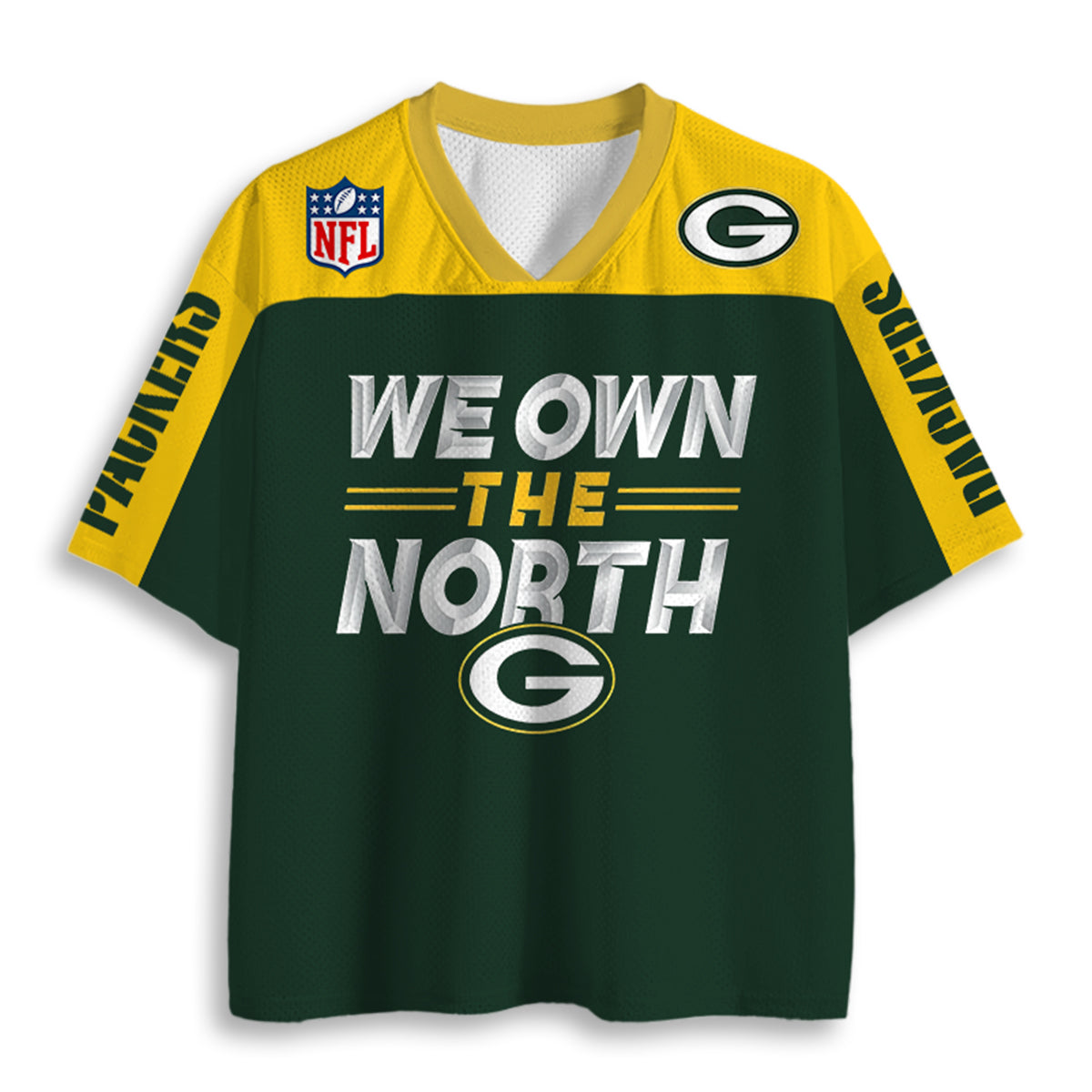Green Bay Packers "We Own The North" Graphic Jersey Shirts