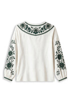 Women's Philadelphia Eagles Boho Floral Printed V-Neck Long Sleeve Shirt