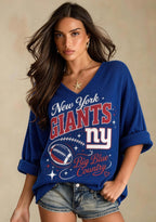 Women New York Giants Long Sleeve Game Day Shirt