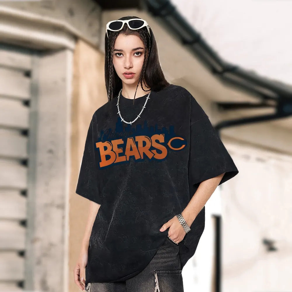 Chicago Bears Unisex Vintage Washed T-shirt