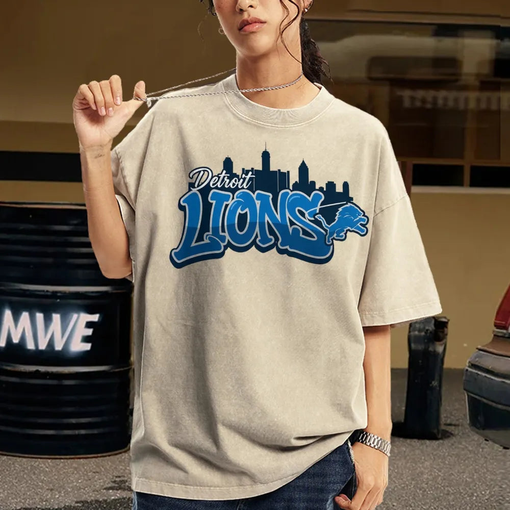 Detroit Lions Unisex Vintage Washed T-shirt