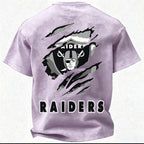Las Vegas Raiders Printed Unisex 100% Pure Cotton Washed T-Shirt