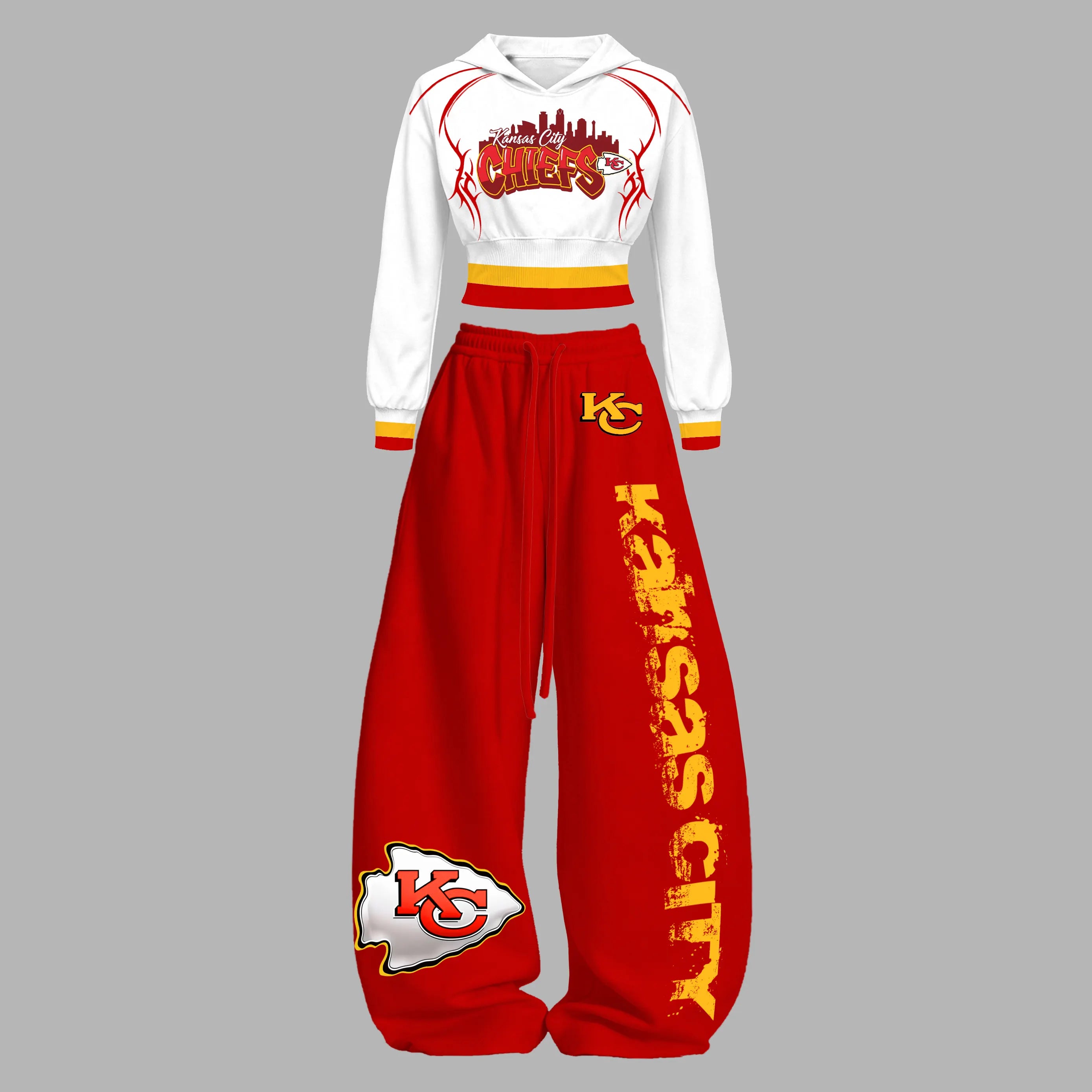 "Kansas City Chiefs" Slim-fit sweatshirt and trousers set Secondary image