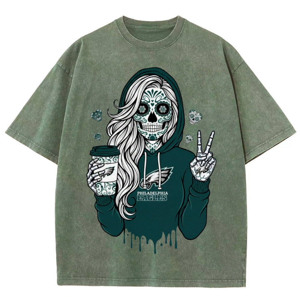 Unisex Retro¡°Philadelphia Eagles¡± Washed T-Shirt